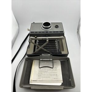 VTG Polaroid Automatic 230 Land Camera 1967-69 Flash Manual Case Untested!!!